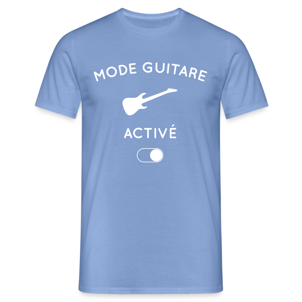 T-shirt Homme - Mode guitare activé - carolina blue