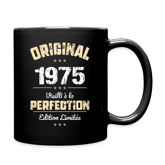 Mug uni - Anniversaire 50 Ans - Original 1975 - noir