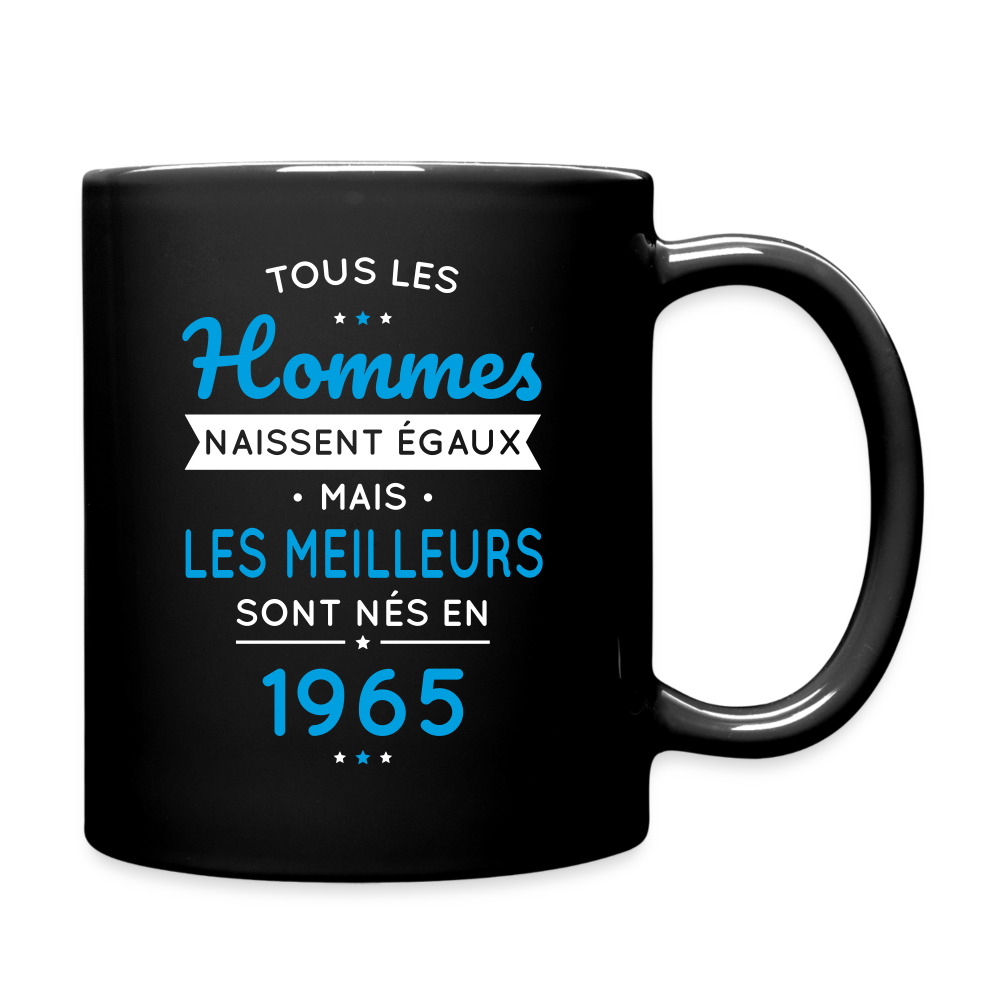 Mug uni - Anniversaire 60 Ans - Les meilleurs sont nés en 1965 - noir