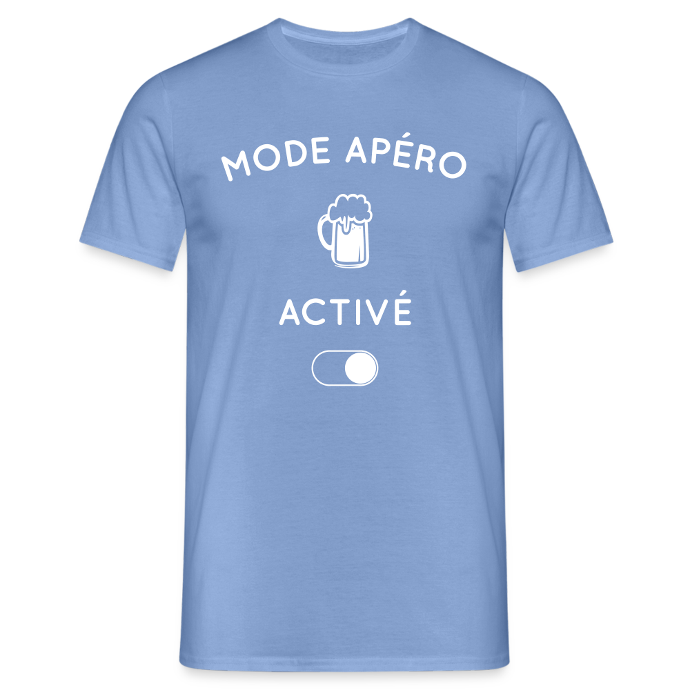 T-shirt Homme - Mode apéro activé - carolina blue