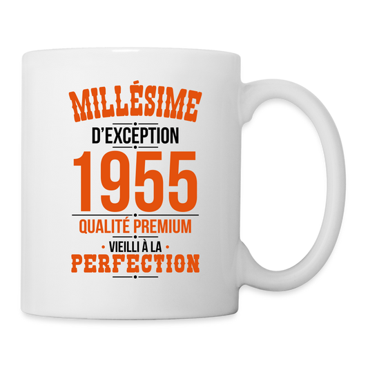 Mug blanc - Anniversaire 70 Ans - Millésime 1955 - blanc