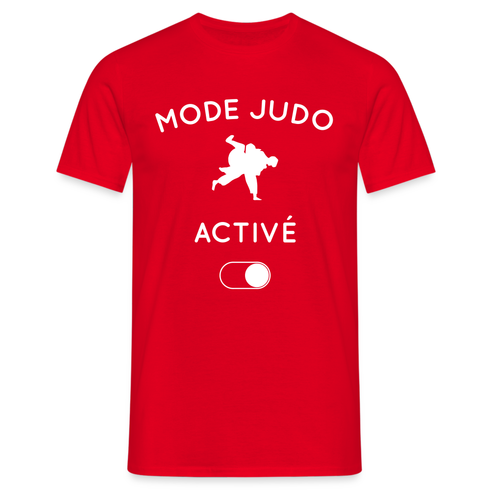 T-shirt Homme - Mode judo activé - rouge