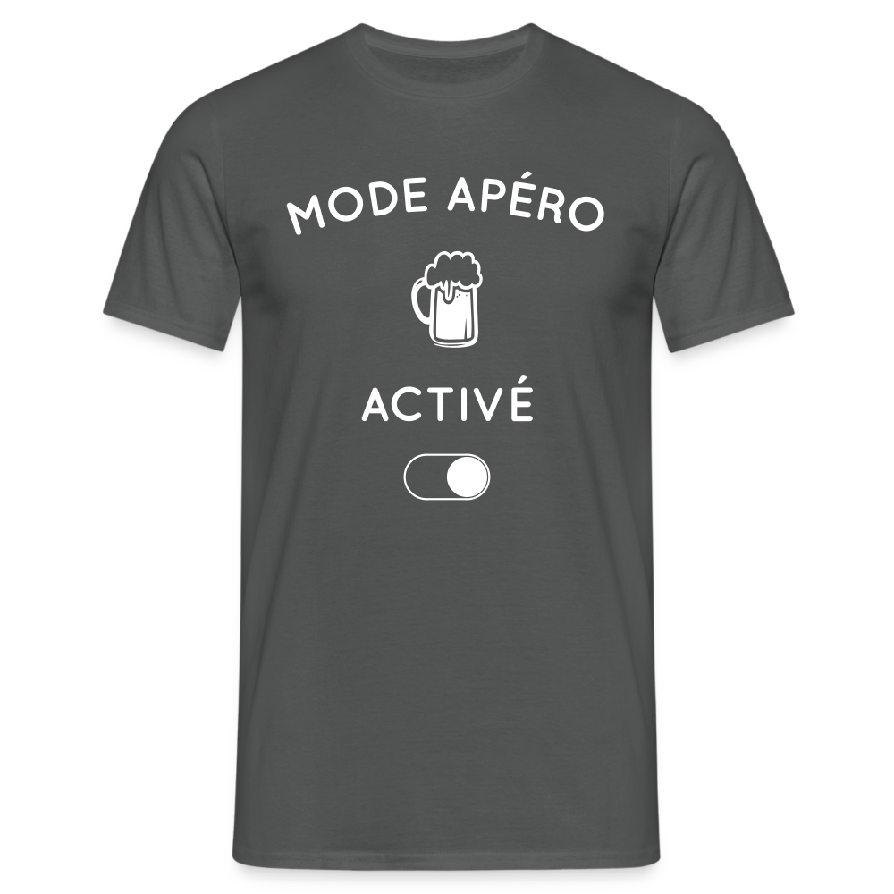 T-shirt Homme - Mode apéro activé - charbon