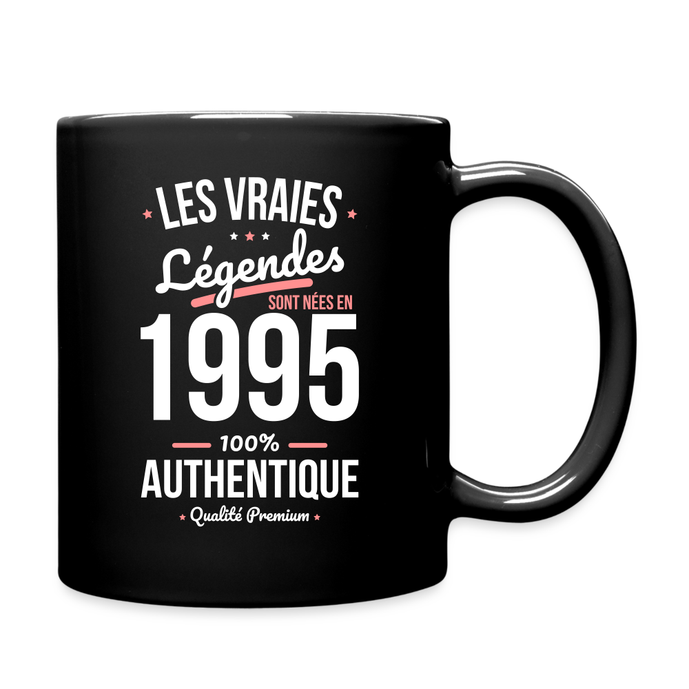 Mug uni - Anniversaire 30 Ans - Les vraies Légendes sont nées en 1995 - noir