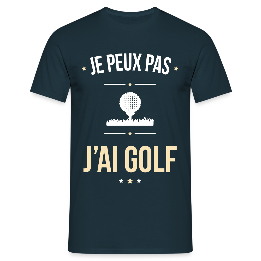 T-shirt Homme - Je peux pas j'ai Golf - marine