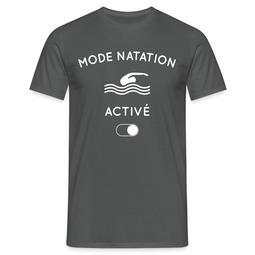 T-shirt Homme - Mode natation activé - charbon