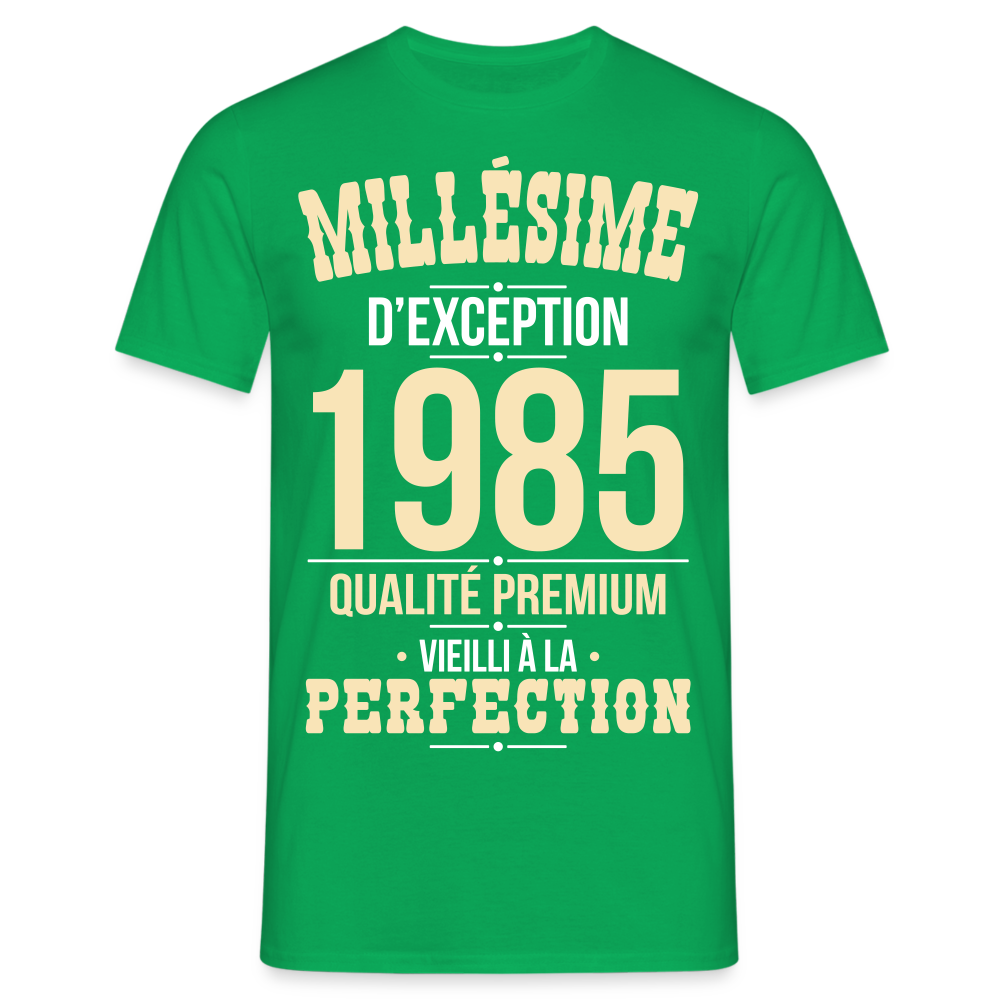 T-shirt Homme - Anniversaire 40 Ans - Millésime 1985 - vert