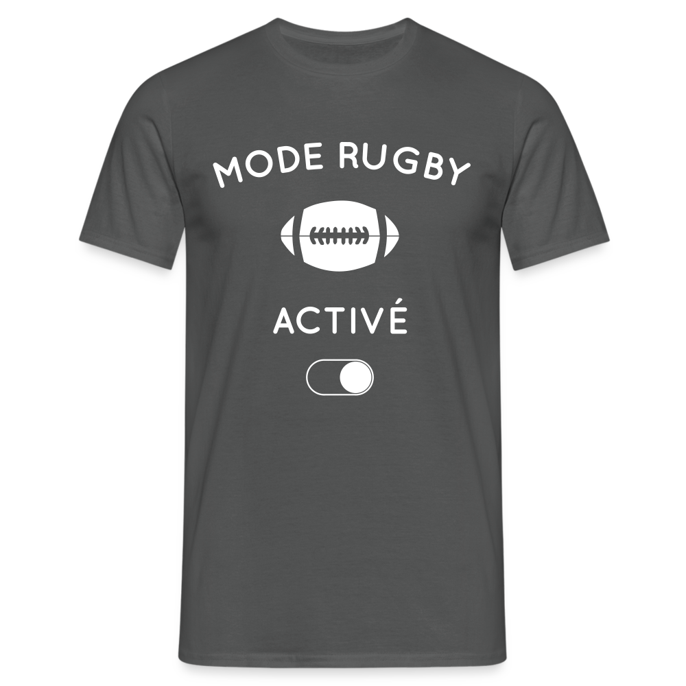 T-shirt Homme - Mode rugby activé - charbon