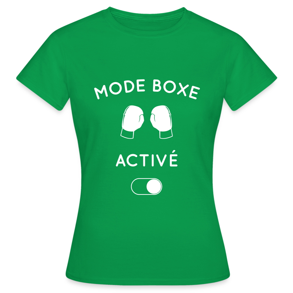 T-shirt Femme - Mode boxe activé - vert