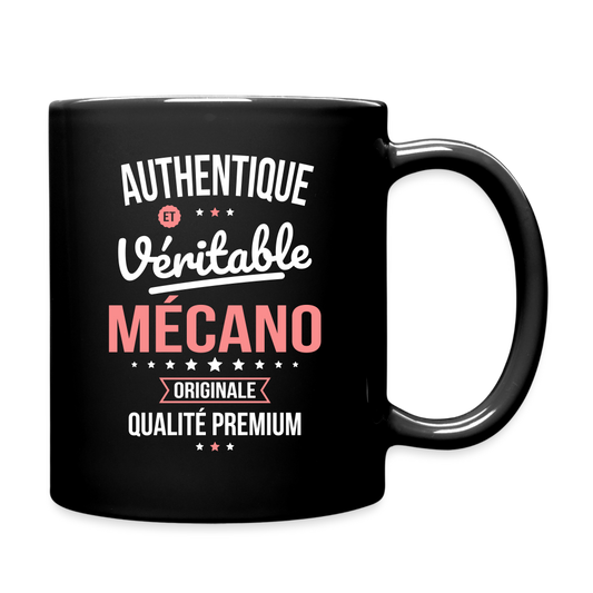 Mug uni - Authentique et véritable Mécano - noir