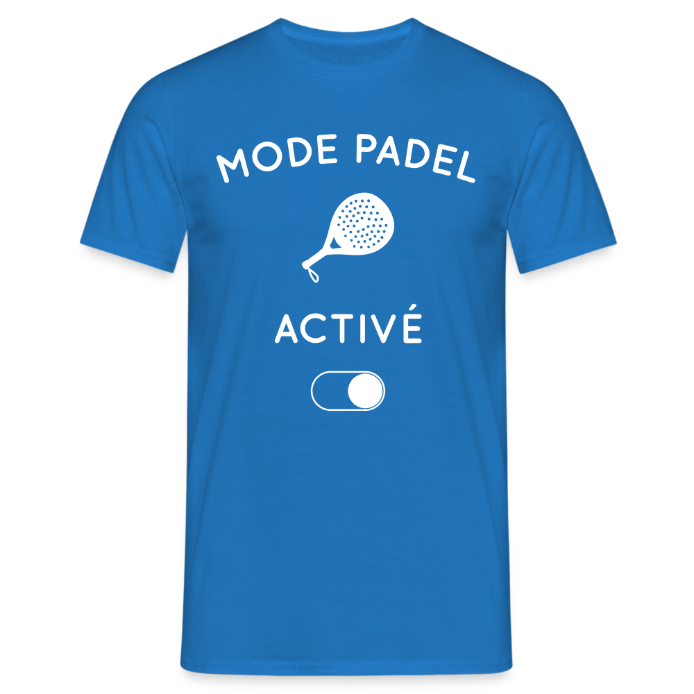 T-shirt Homme - Mode padel activé - bleu royal