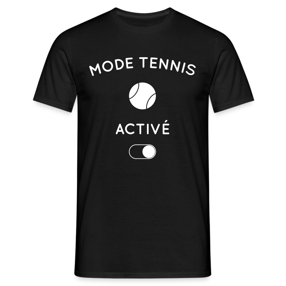 T-shirt Homme - Mode tennis activé - noir