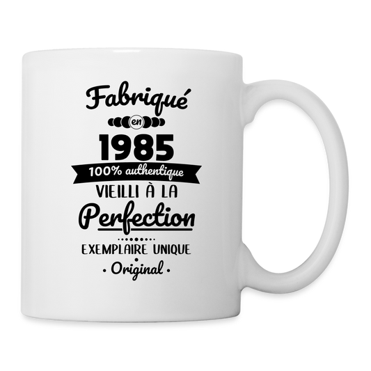 Mug blanc - Anniversaire 40 Ans - Fabriqué en 1985 - blanc