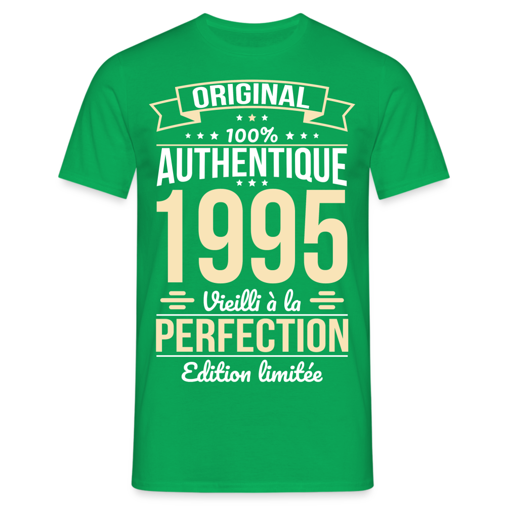 T-shirt Homme - Anniversaire 30 Ans - Original 1995 - vert