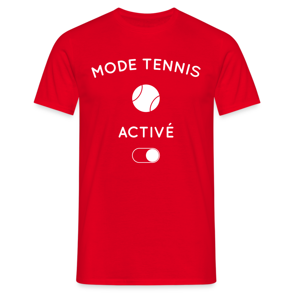 T-shirt Homme - Mode tennis activé - rouge