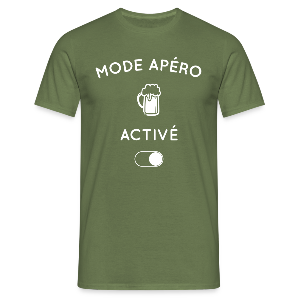 T-shirt Homme - Mode apéro activé - vert militaire