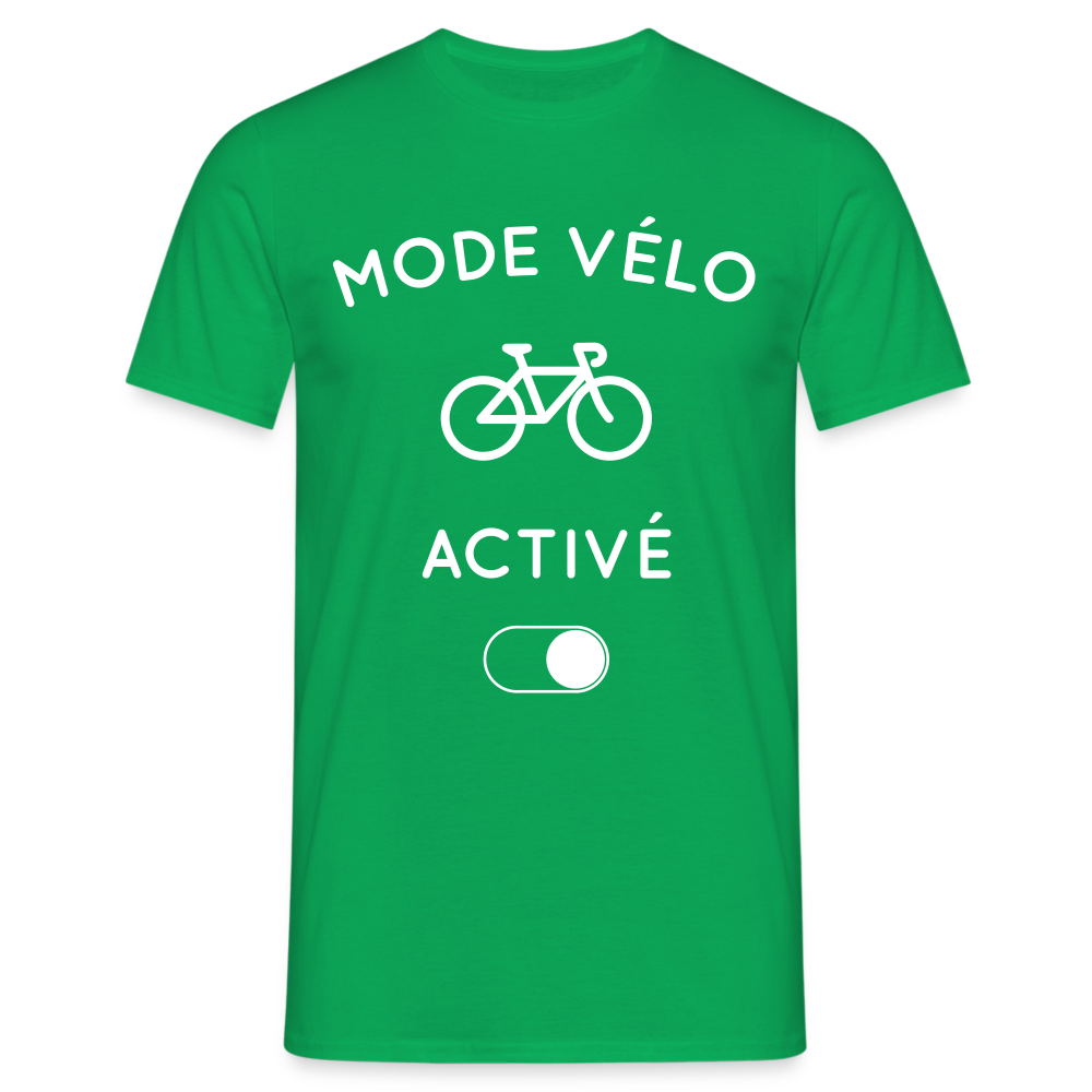 T-shirt Homme -  Mode vélo activé - vert