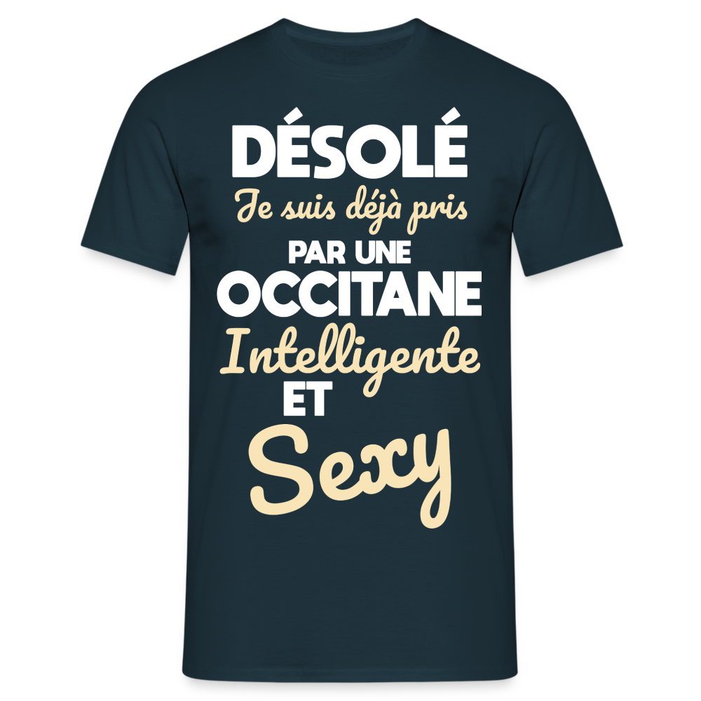 T-shirt Homme -  Je suis déjà pris par une Occitane intelligente et sexy - marine