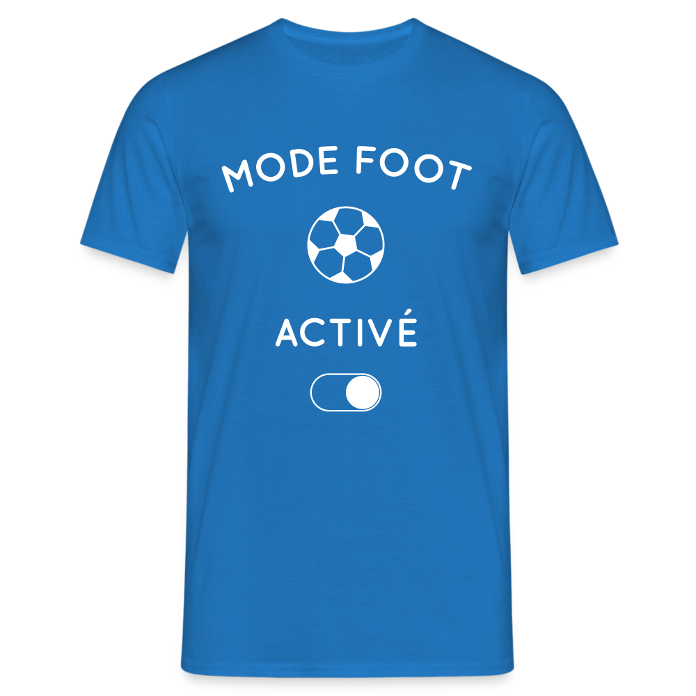 T-shirt Homme - Mode foot activé - bleu royal