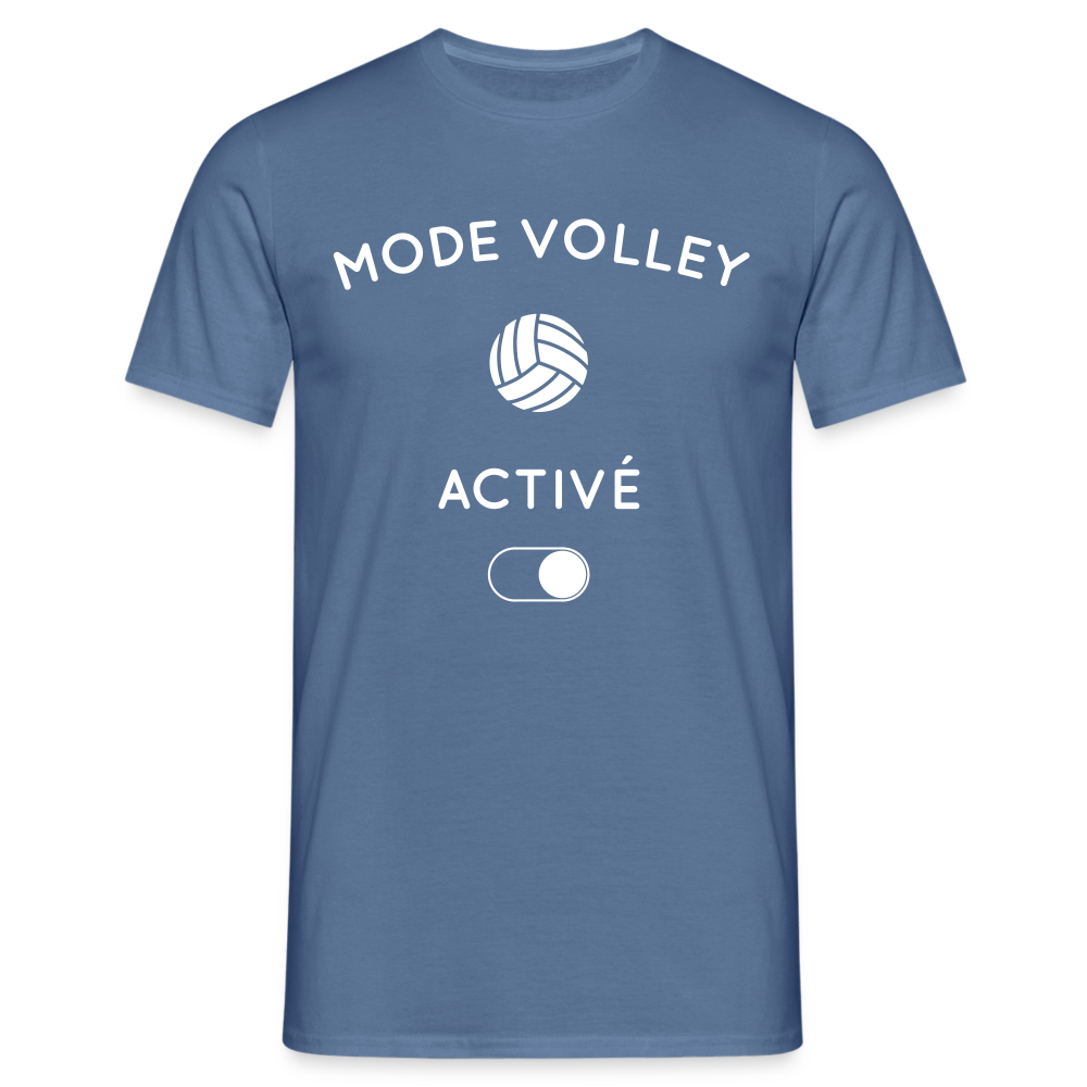 T-shirt Homme - Mode volley activé - bleu pigeon 