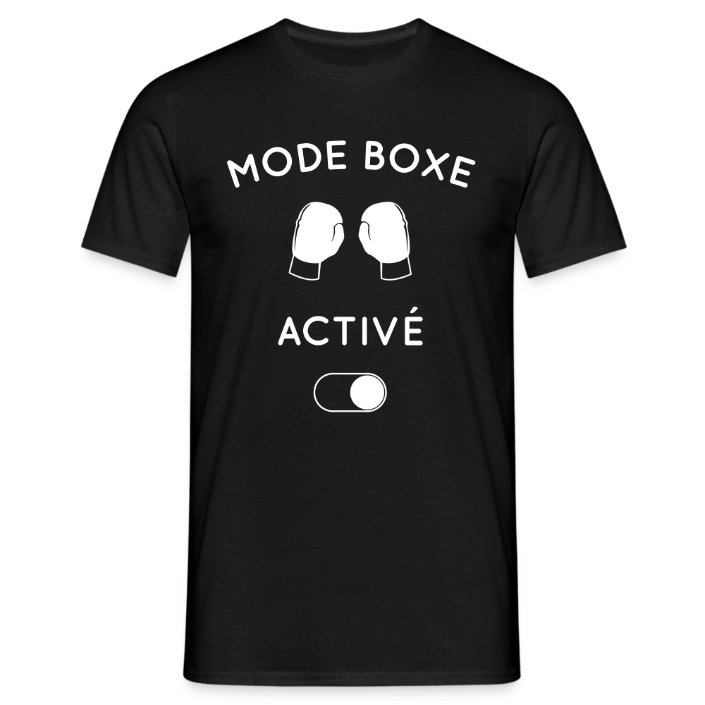 T-shirt Homme - Mode boxe activé - noir