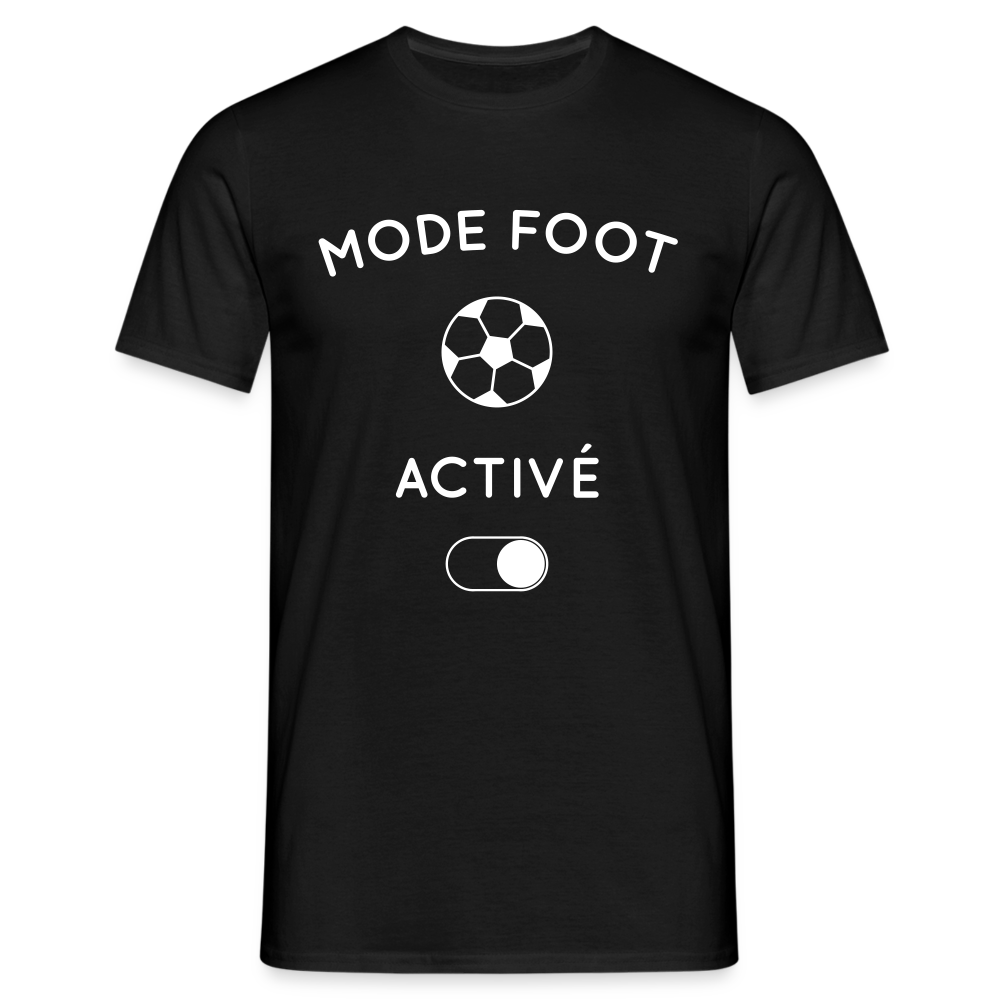 T-shirt Homme - Mode foot activé - noir