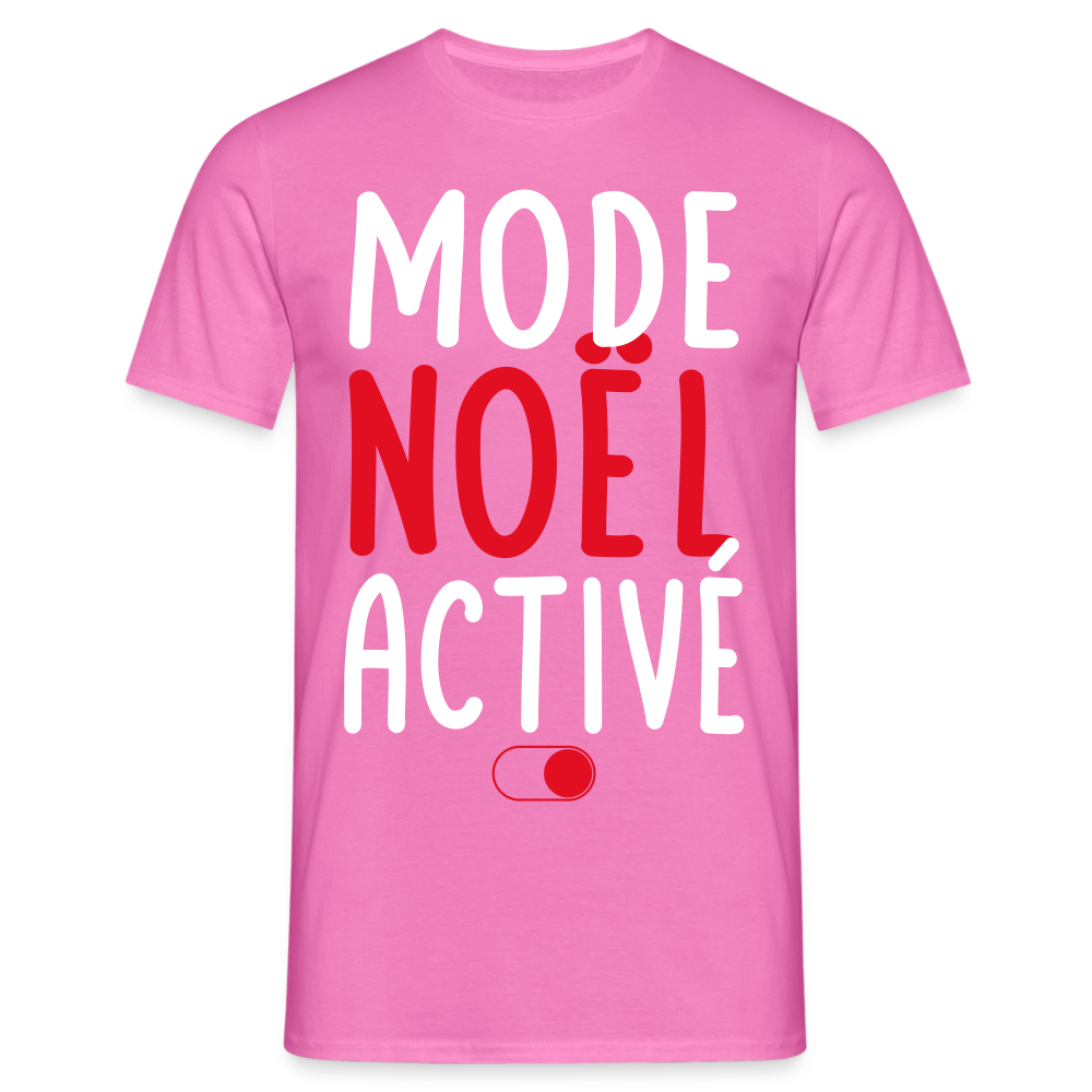 T-shirt Homme - Mode Noël activé - rose