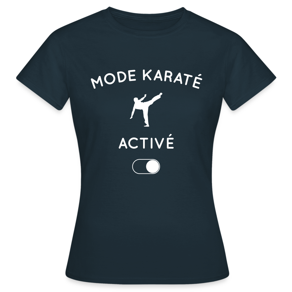 T-shirt Femme - Mode karaté activé - marine