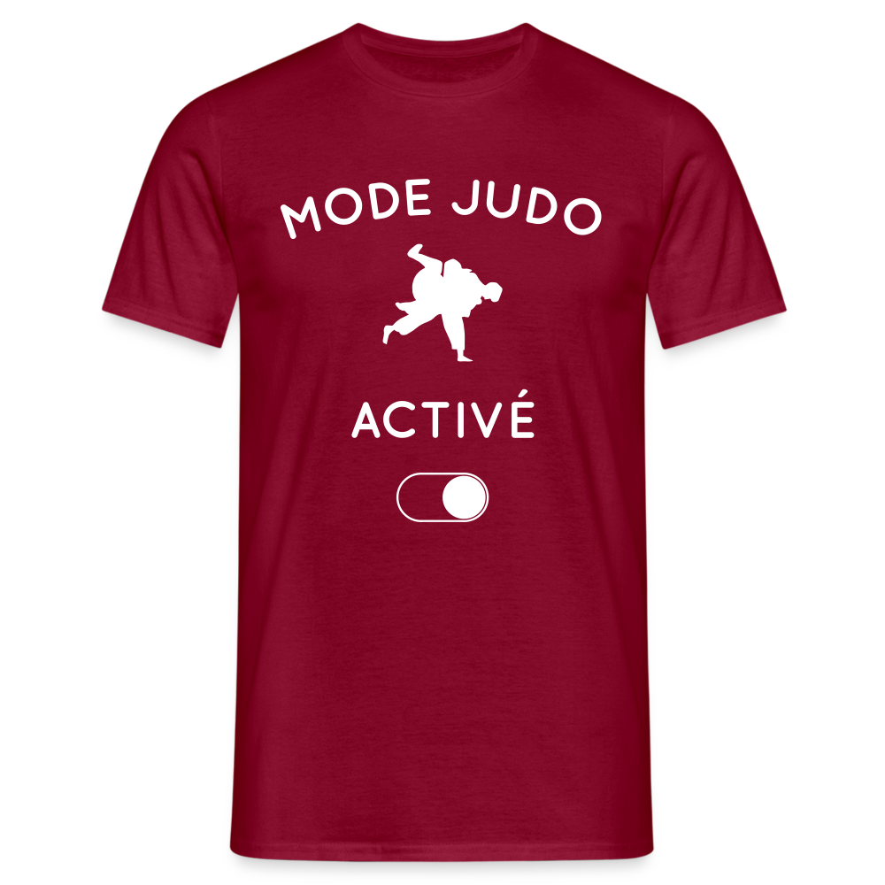 T-shirt Homme - Mode judo activé - rouge brique