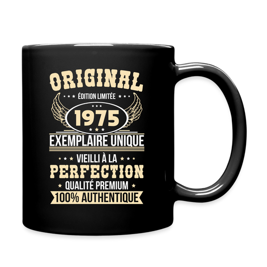 Mug uni - Anniversaire 50 Ans - Original 1975 - noir