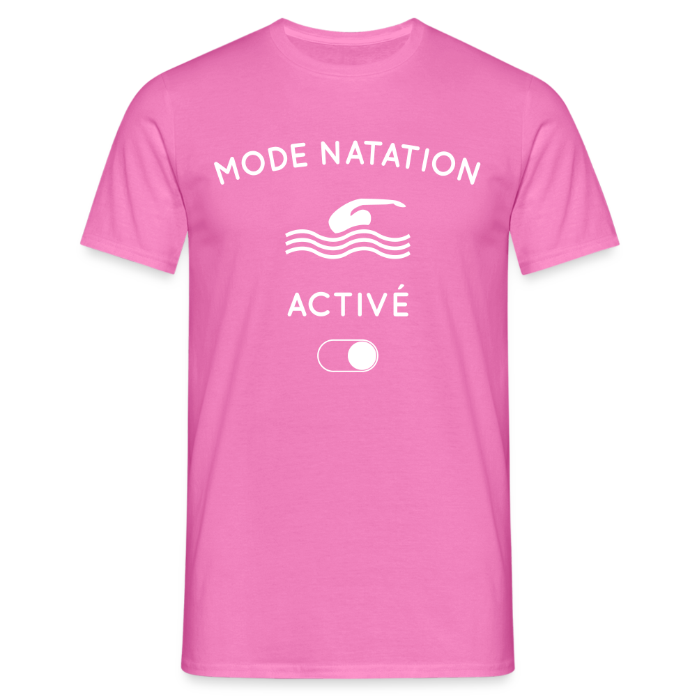 T-shirt Homme - Mode natation activé - rose