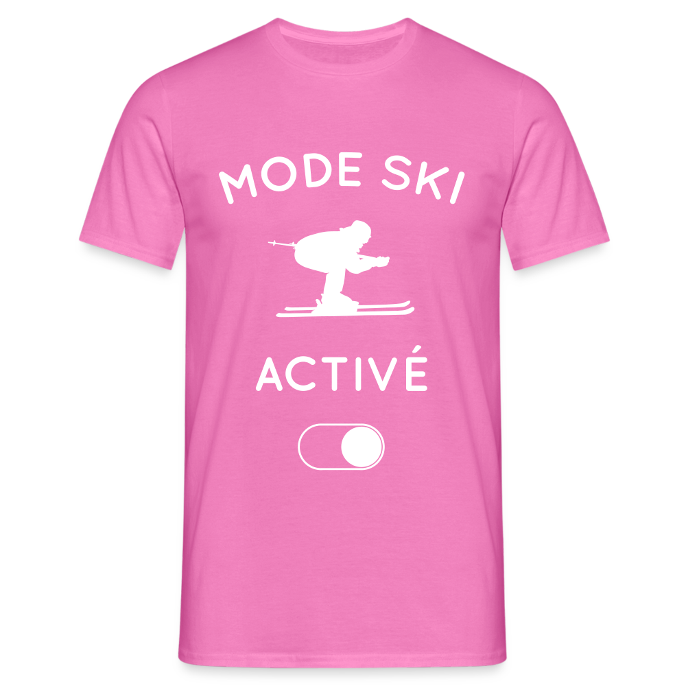 T-shirt Homme - Mode ski activé - rose