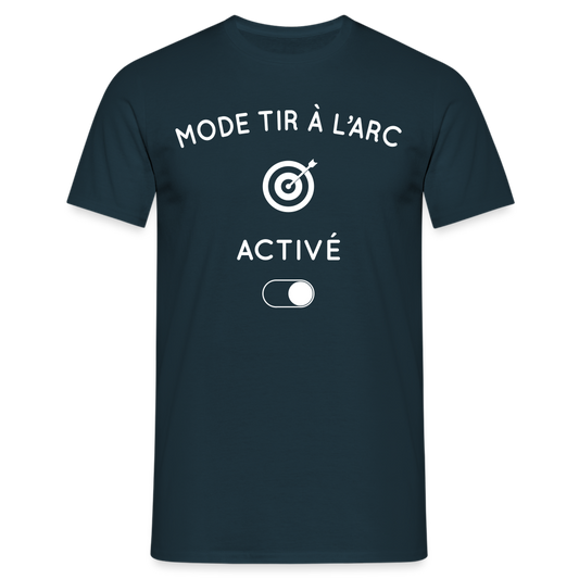 T-shirt Homme - Mode tir à l'arc activé - marine