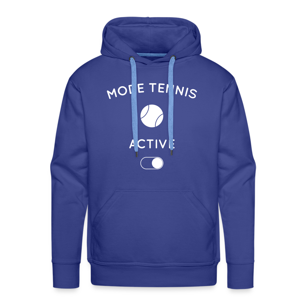 Sweat à capuche Premium Homme - Mode tennis activé - bleu royal