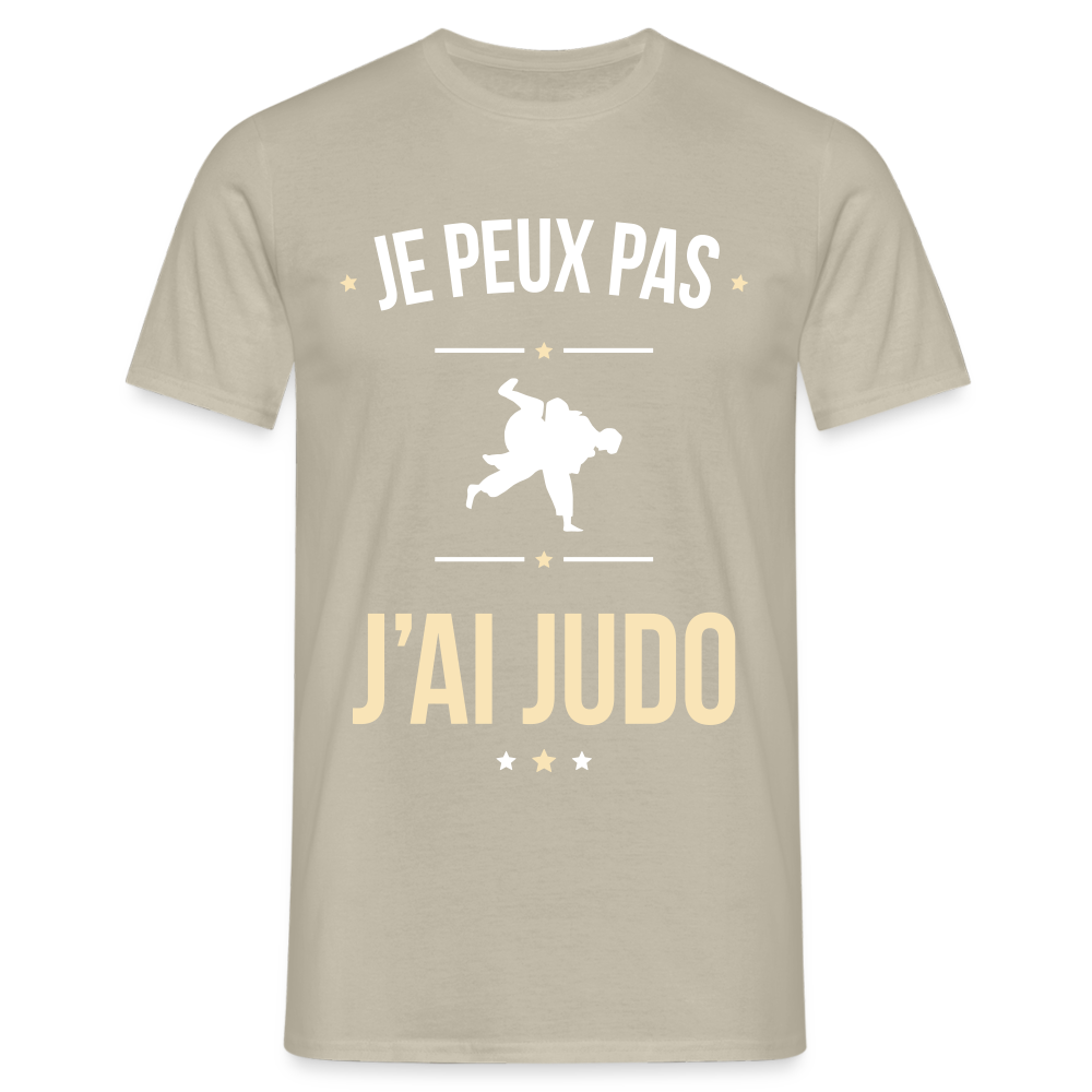 T-shirt Homme - Je peux pas j'ai Judo - beige sable