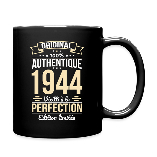 Mug uni - Anniversaire 80 Ans - Original 1944 - noir