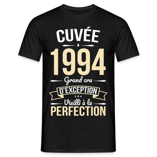 T-shirt Homme - Anniversaire 31 Ans - Cuvée 1994 - noir