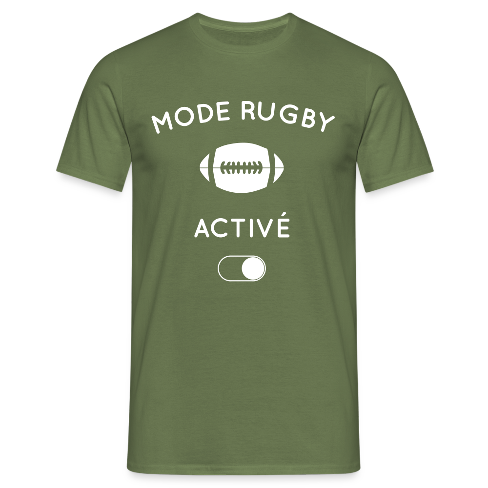 T-shirt Homme - Mode rugby activé - vert militaire