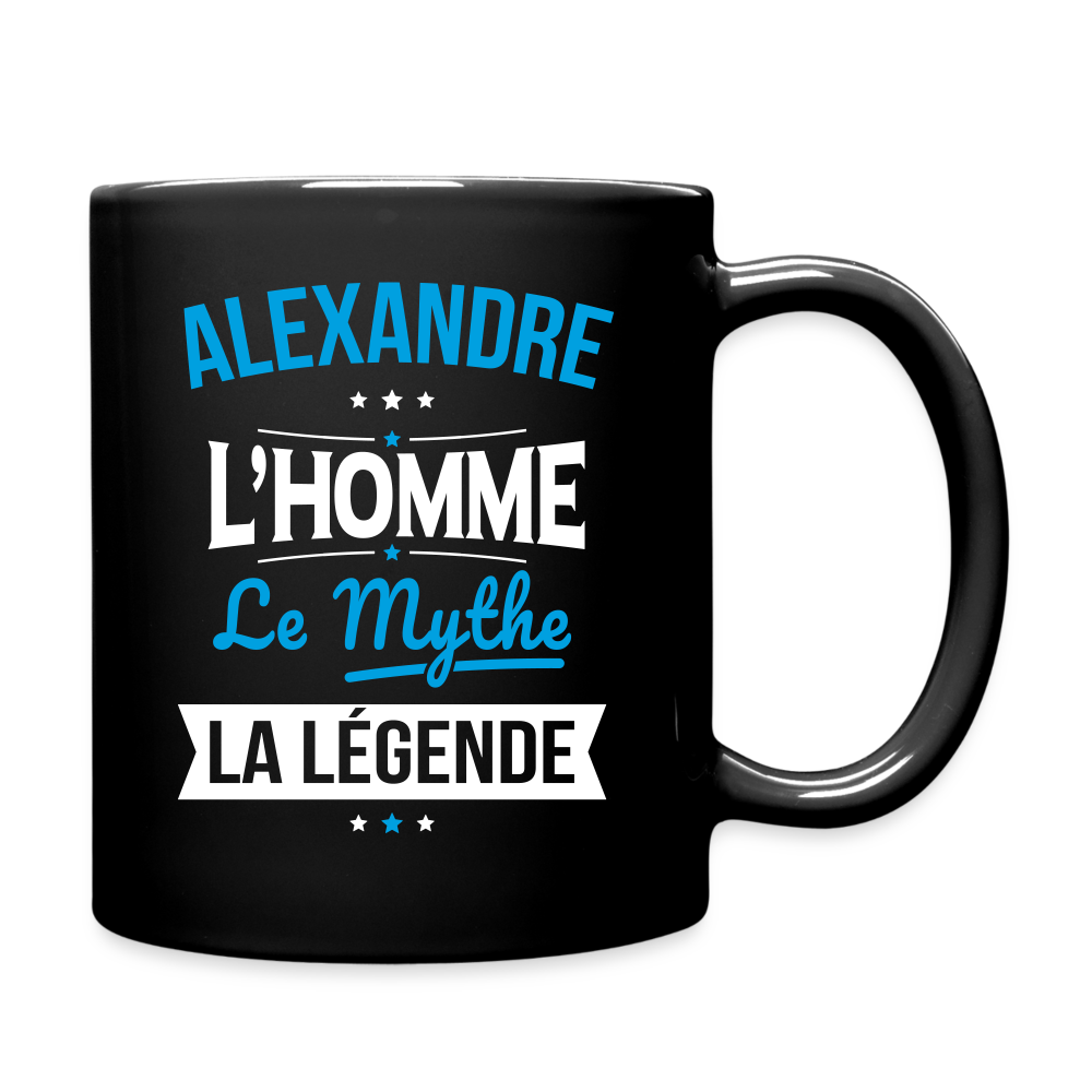 Mug uni - Alexandre - l'Homme - le Mythe - la Légende - noir