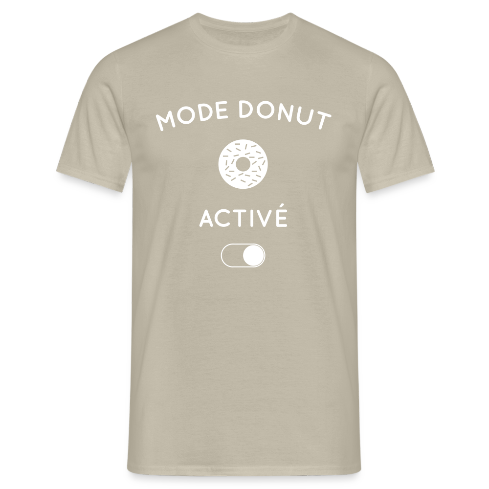 T-shirt Homme - Mode donut activé - beige sable