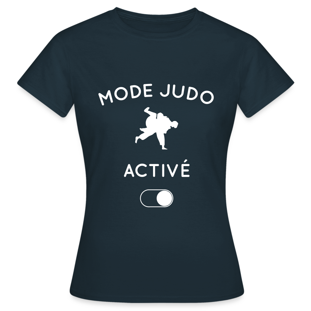 T-shirt Femme - Mode judo activé - marine