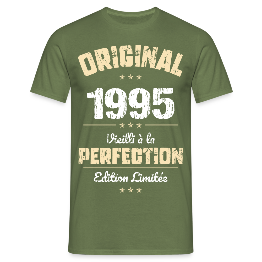 T-shirt Homme - Anniversaire 30 Ans - Original 1995 - vert militaire