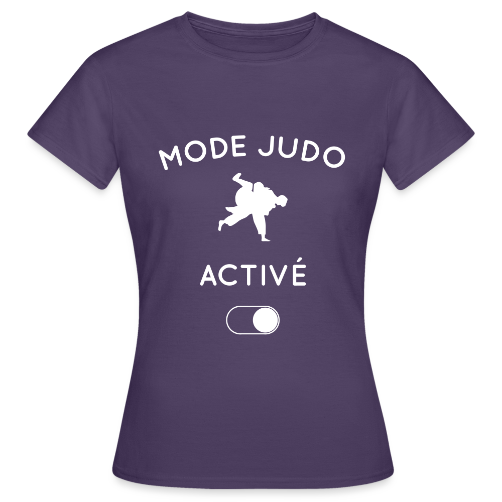 T-shirt Femme - Mode judo activé - violet foncé