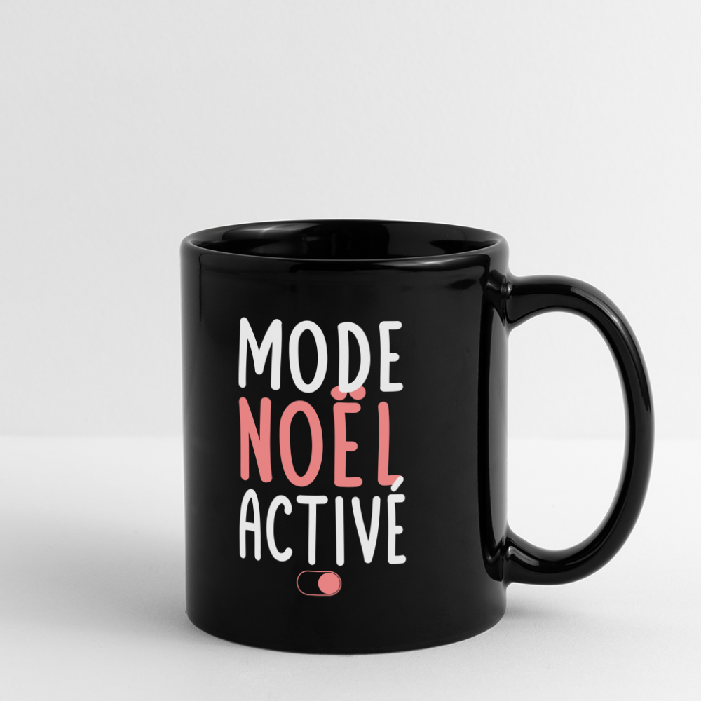 Mug uni - Mode Noël activé - noir