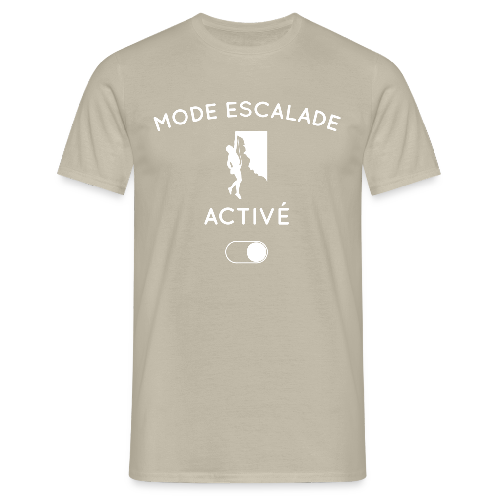 T-shirt Homme - Mode escalade activé - beige sable