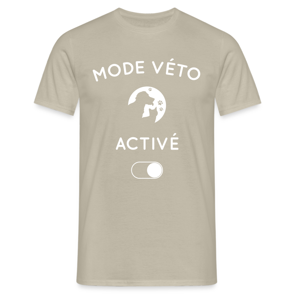 T-shirt Homme - Mode véto activé - beige sable