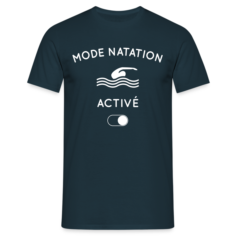 T-shirt Homme - Mode natation activé - marine