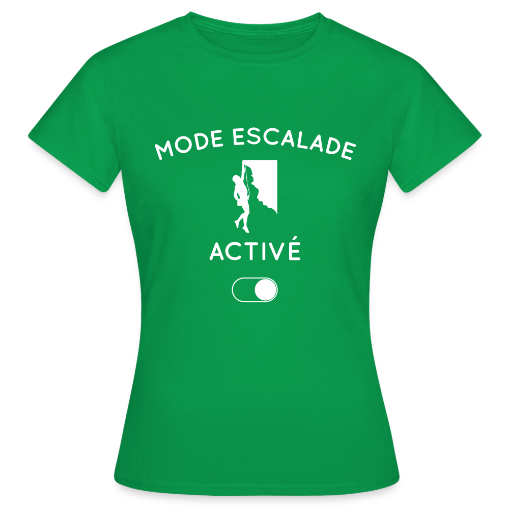 T-shirt Femme - Mode escalade activé - vert