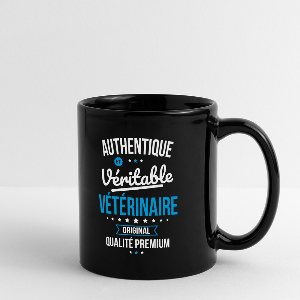 Mug uni - Authentique et véritable Vétérinaire - noir