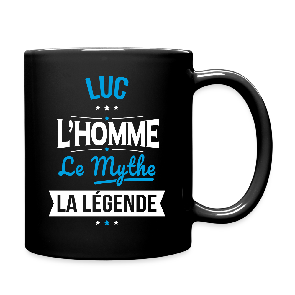 Mug uni - Luc - l'Homme - le Mythe - la Légende - noir